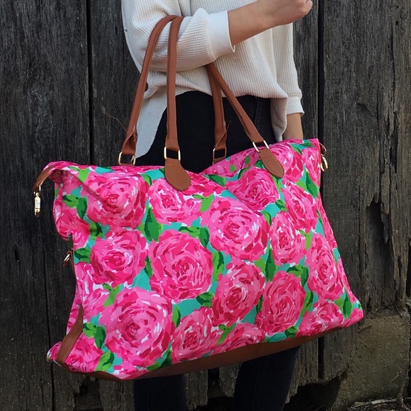 Rose Weekender Tote Bag - Picture 1 of 1